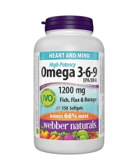 WEBBER NATURALS Omega 3-6-9 1200 mg / 150 Softgels