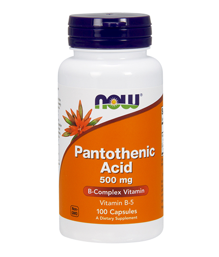 NOW Pantothenic Acid 500mg. / 100 Caps.