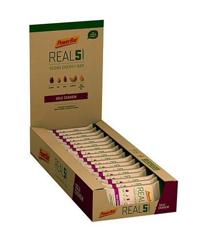 POWERBAR REAL5 + Magnesium Bar Box / 18 x 65 g