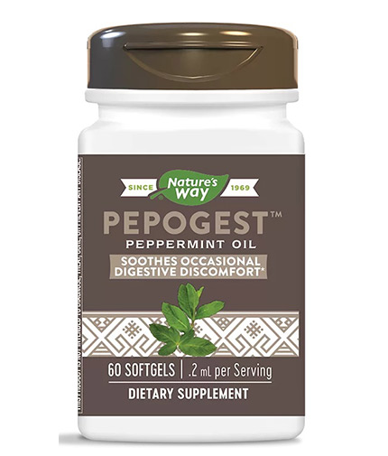 NATURES WAY Pepogest ™ Peppermint Oil / 60 Softgels