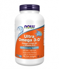 NOW Ultra Omega 3-D / 180 Softgels