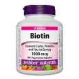 WEBBER NATURALS Biotin 1000 mcg / 180 Vcaps