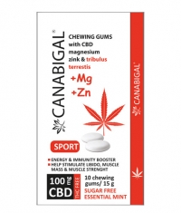 CANABIGAL Gums with CBD, Magnesium, Zinc and Tribulus / 10 Chewing Gums