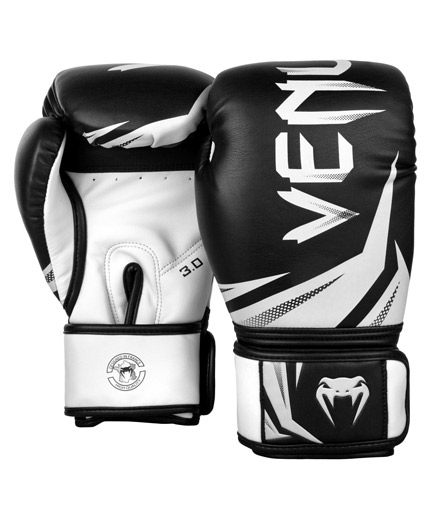 VENUM Challenger 3.0 Boxing Gloves - Black / White