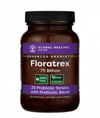 GLOBAL HEALING Floratrex® 75 Billion Active Probiotics / 60 Caps