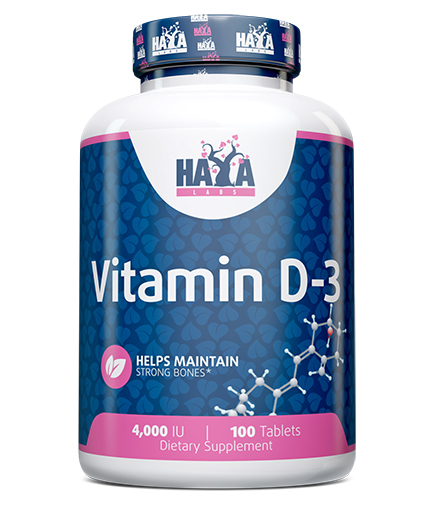 HAYA LABS Vitamin D-3 / 4000 IU / 100 Tabs