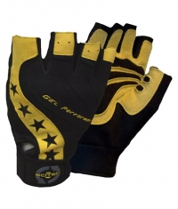 SCITEC Yellow Leather Style Gloves
