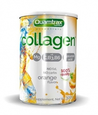 QUAMTRAX NUTRITION Collagen Protein in Cardboard Tube / Orange