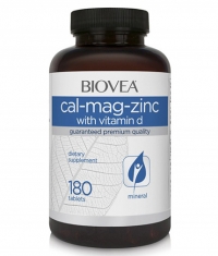 BIOVEA Cal-Mag-Zinc + Vitamin D / 180 Tabs