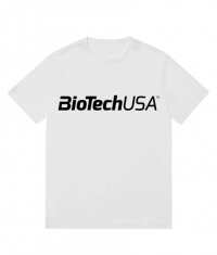 BIOTECH USA FLEX Men's Short Sleeve T-Shirt / White