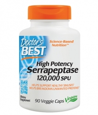 DOCTOR'S BEST High Potency Serrapeptase 120 000 / 90 Vcaps