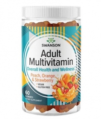 SWANSON Adult Multivitamin Gummies - Peach, Orange & Strawberry Flavored / 60 Gummies