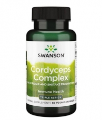 SWANSON Cordyceps Complex with Reishi and Shiitake Mushrooms / 60 Vcaps