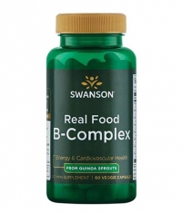 SWANSON Real Food B-Complex From Quinoa Sprouts / 60 Vcaps