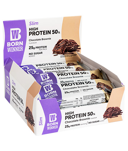 BORN WINNER Slim Protein Bar Box / 12 x 50 g 0.600