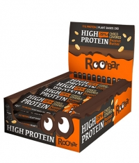 ROOBAR Organic Protein Bar with Peanuts Covered with Chocolate Box / 12 x 40 g