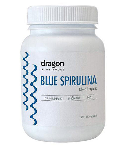 DRAGON SUPERFOODS Organic Blue Spirulina / 200 Tabs