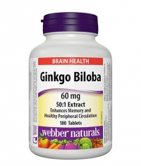 WEBBER NATURALS Ginkgo Biloba 60 mg / 180 Tabs