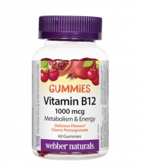 WEBBER NATURALS Vitamin B12 1000 mcg (Cyanocobalamin) / 60 Gummies