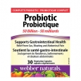 WEBBER NATURALS Probiotic 50 Billion Active Probiotics / 30 Caps