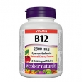 WEBBER NATURALS Vitamin B12 (Cyanocobalamin) 2500 mcg / 60 Sublingual Tabs