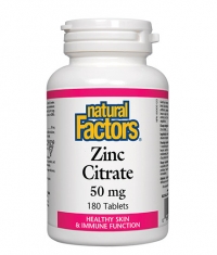 NATURAL FACTORS Zinc Citrate 50 mg / 180 Tabs