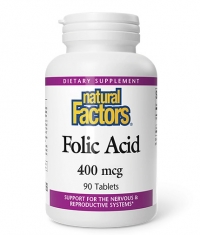 NATURAL FACTORS Folic Acid 400 mcg / 90 Tabs