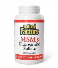 NATURAL FACTORS MSM + Glucosamine Sulphate / 180 Caps