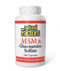 NATURAL FACTORS MSM + Glucosamine Sulphate / 180 Caps