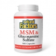 NATURAL FACTORS MSM + Glucosamine Sulphate / 180 Caps