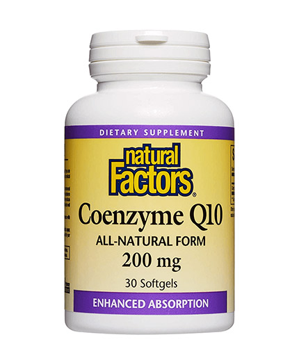 NATURAL FACTORS Coenzyme Q10 200 mg / 30 Softgels