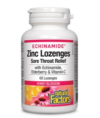 NATURAL FACTORS Echinamide Zinc Lozenges / 60 Lozendes