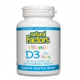 NATURAL FACTORS Vitamin D3 for Kids 400 IU / 100 Chews