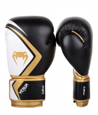 VENUM Boxing Gloves Contender 2.0 - Black / White - Gold