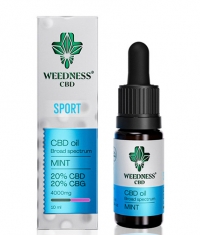 WEEDNESS Sport CBD Oíl 20% + CBG 20% Broad Spectrum / Mint / 10 ml