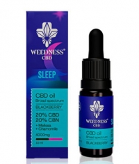 WEEDNESS Sleep CBD Oíl 20% + CBN 20% Broad Spectrum / Blackberry / 10 ml