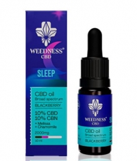 WEEDNESS Sleep CBD Oíl 10% + CBN 10% Broad Spectrum / Blackberry / 10 ml