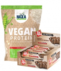 PROMO STACK Haya Labs Vegan Protein + FIT SPO Crunchy