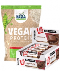 PROMO STACK Haya Labs Vegan Protein + FIT SPO Power