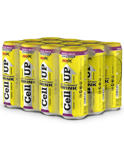 AMIX CellUp® Pre-Workout Drink / 12 x 500 ml 6.000