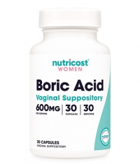 HOT PROMO Boric Acid 600 mg / 30 Suppository Capsules