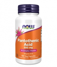 NOW Pantothenic Acid 500mg. / 100 Caps.