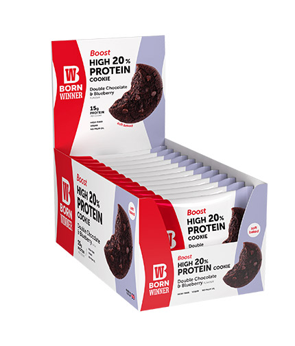 BORN WINNER Boost Protein Cookie Box / 12 x 75 g 0.600