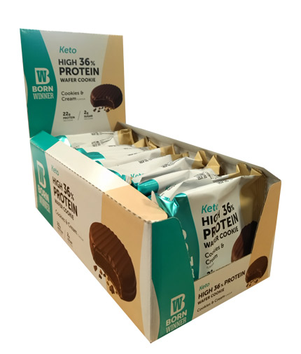 BORN WINNER KETO Protein Cookie Box / 12 x 60 g 0.700