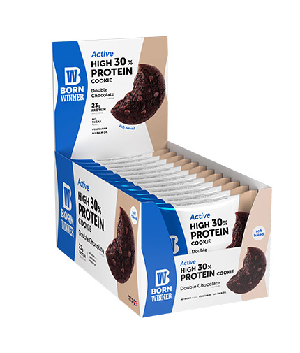 BORN WINNER Active Protein Cookie Box / 12 x 75 g 0.500