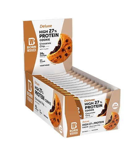 BORN WINNER Deluxe Protein Cookie Box / 12 x 75 g 0.900