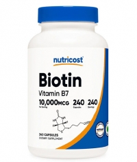 NUTRICOST Biotin (Vitamin B7) 10000 µg / 240 Caps