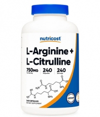 NUTRICOST L-Arginine + L-Citrulline / 240 Caps