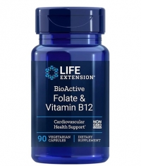 LIFE EXTENSIONS BioActive Folate & Vitamin B12 / 90 Caps