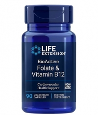 LIFE EXTENSION BioActive Folate & Vitamin B12 / 90 Caps